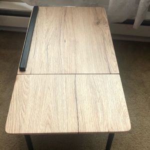 Faux wood lap desk